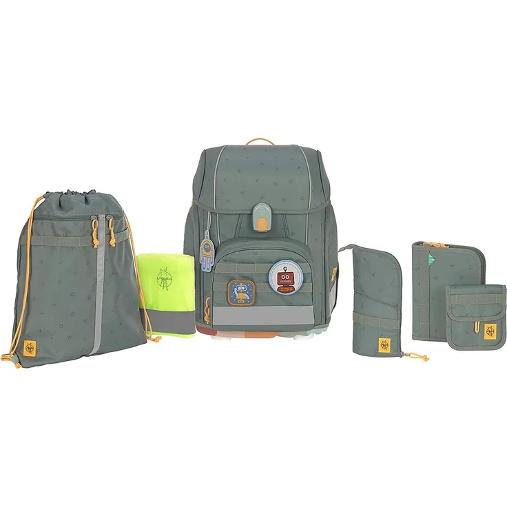 Lässig Schulranzen Set 7-teilig, Boxy Unique Letters green – Bild 2
