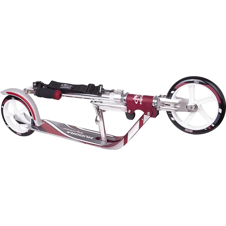 HUDORA 14764 'BigWheel 205' Scooter, ab 6 Jahren, höhenverstellbar bis 104 cm, klappbar, max. belastbar bis 100 kg, magenta/silber – Bild 3