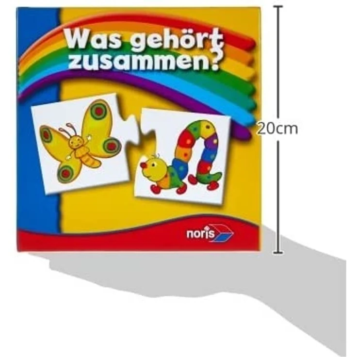 Noris 608985662 Was gehört zusammen, das beliebte Kinderspiel für Groß und Klein-Reise-und Mitbringspiel, ab 3 Jahren – Bild 5