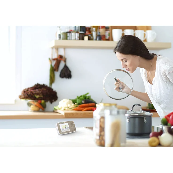 Motorola 'MBP483-G' Video-Baby, 300 m Reichweite, 2,8" Farbdisplay, mit Kamera – Bild 2