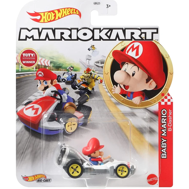 Mattel Hot Wheels Mario Kart 1:64 Die-Cast Baby Mario – Bild 4
