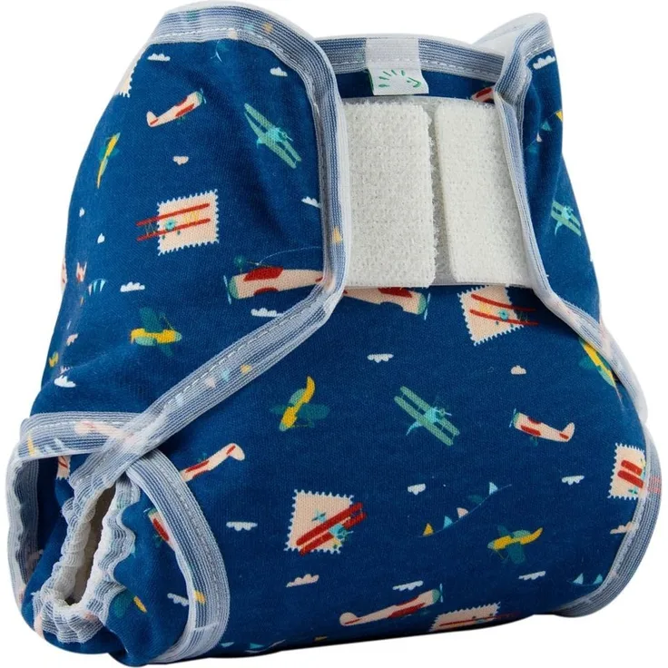 Popolini Überhose PopoWrap Blue Planes Windelüberhose M 5-10 kg
