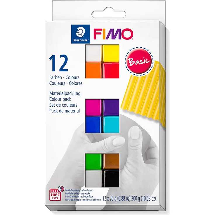 Staedler 'FIMO soft Basic Colours' Modelliermasse, 12 Stück - Preisvergleich