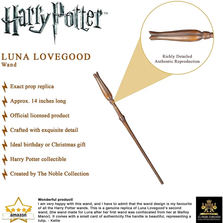 The Noble Collection Die edle Sammlung Luna Lovegood Wand (Fensterbox) – Bild 3