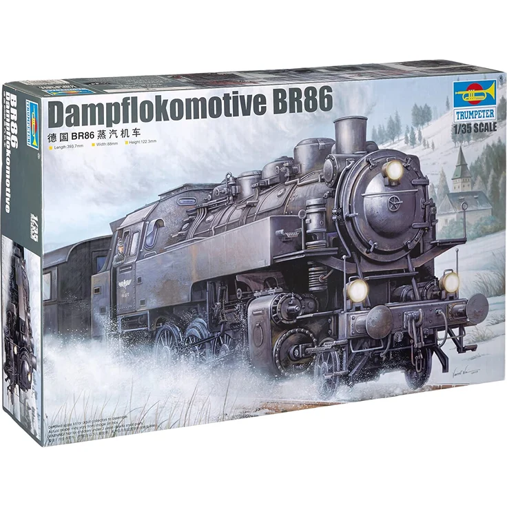 Trumpeter 00217 Modellbausatz Dampflokomotive BR86 – Bild 1