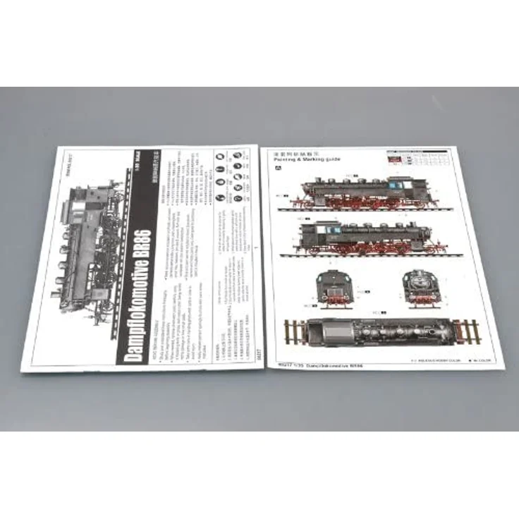 Trumpeter 00217 Modellbausatz Dampflokomotive BR86 – Bild 3