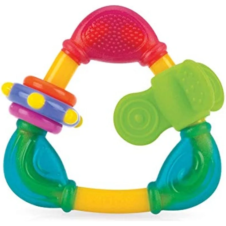 Nuby 006649 Spin N ' Teethe Beißring, mehrfarbig – Bild 1