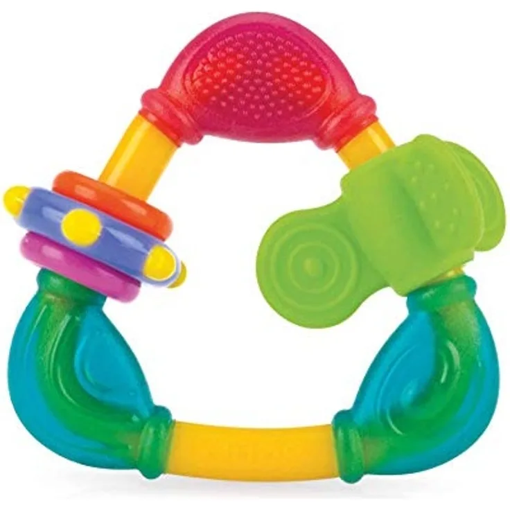 Nuby 006649 Spin N ' Teethe Beißring, mehrfarbig