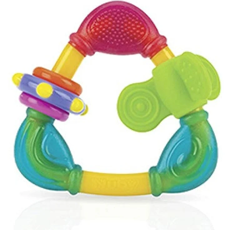 Nuby 006649 Spin N ' Teethe Beißring, mehrfarbig – Bild 3