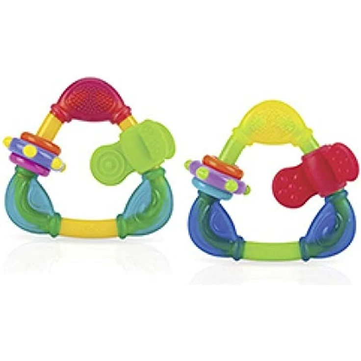 Nuby 006649 Spin N ' Teethe Beißring, mehrfarbig – Bild 2