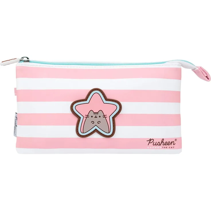 Pusheen Pusheen Pencil Case - A triple pencil case from the Rose Collection