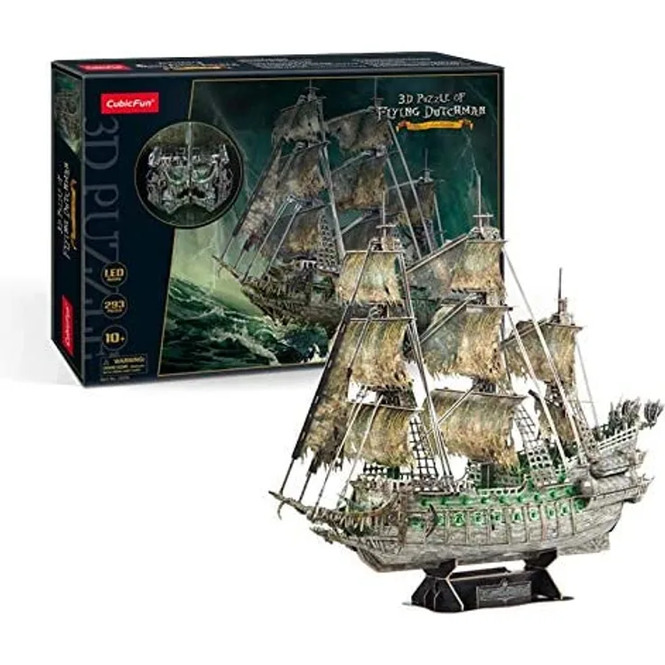 Cubic Fun - 3D Puzzle Flying Dutchmann Fliegender Holländer Schiff Piratenschiff LED