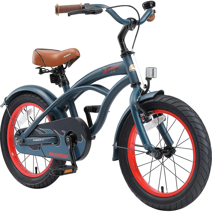 Kinderfahrrad Bikestar 16 Zoll - Deluxe Cruiser Champion Blau – Bild 1