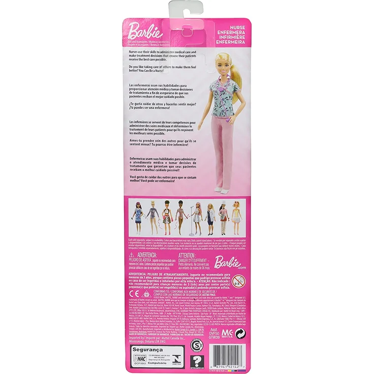 teenager Krankenschwester Puppe Mädchen 30 cm blond/rosa 3-teilig – Bild 6
