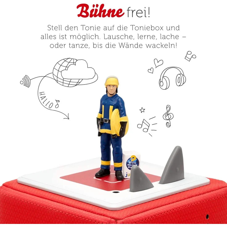 tonies® Hörfigur - Wieso? Weshalb? Warum? junior Die Feuerwehr, Die Rettungsfahrzeuge – Bild 2