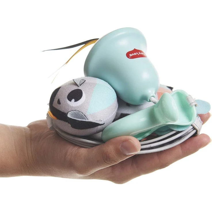Tiny Love Mini Mobile Magical Tales, für Babys mit Großer Clip für unterwegs, mit 4 Spielmöglichkeiten, nutzbar ab der Geburt, black und white – Bild 5