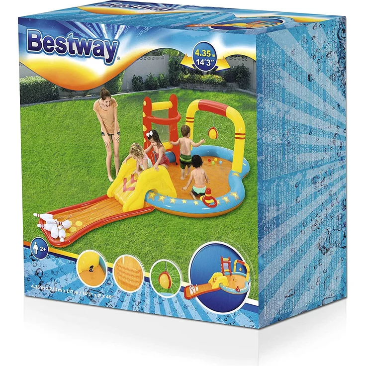 Bestway Planschbecken für Kinder Lil' Champ 435x213x117 cm – Bild 3