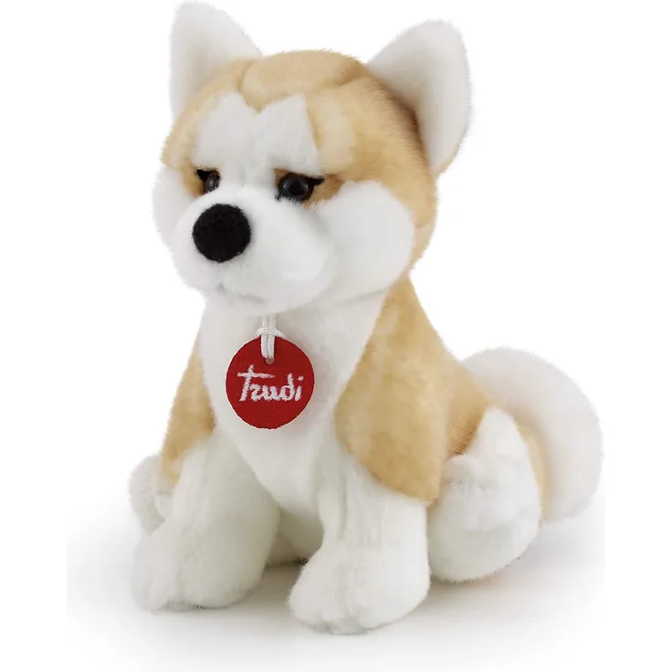 Trudi 22663 Plüsch Hund, Beige/Weiß