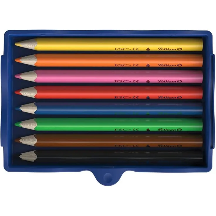Pelikan Kreativfabrik Buntstifte Schwarz Blau Braun Grün Orange Pink Rot Gelb 8 Stück(e)