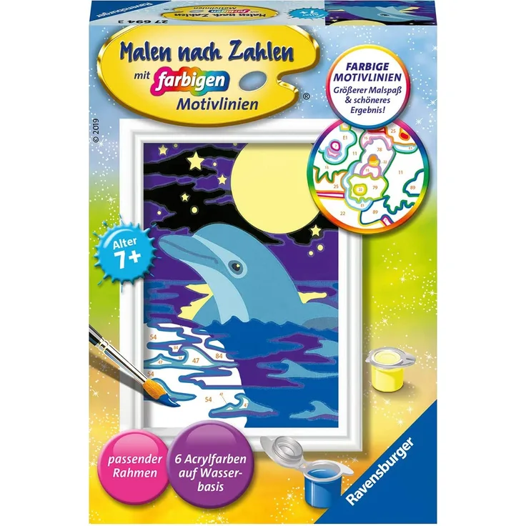 Ravensburger Malen nach Zahlen 27694 - Kleiner Delfin