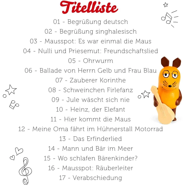 Tonies - Die Maus - (M)auserlesene Lieder – Bild 4