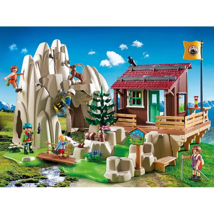 PLAYMOBIL Action Kletterfels mit Berghütte – Bild 2
