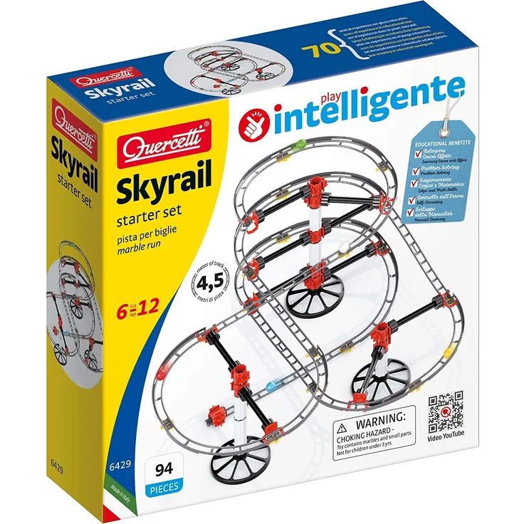 Quercetti achterbahn Starter-Set 4,5 Meter 94-teilig