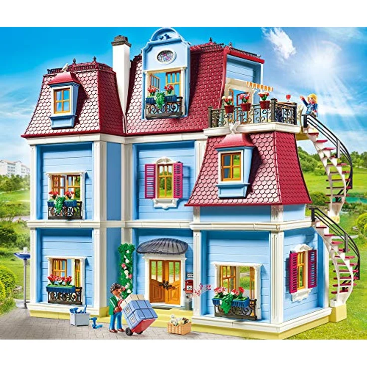 Playmobil Dollhouse 70205 'Mein Großes Puppenhaus', 592 Teile, ab 4 Jahren, mit funktionsfähiger Türklingel – Bild 3