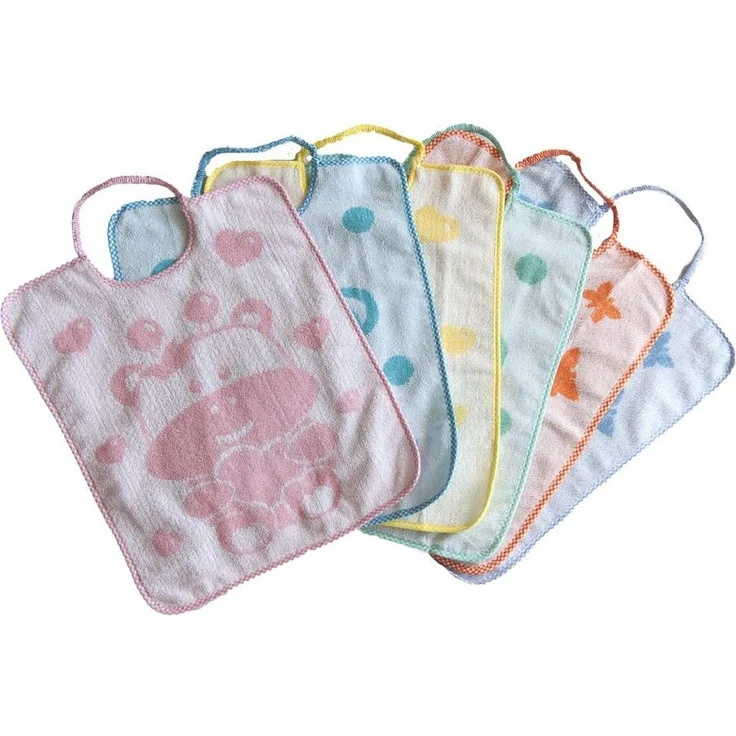 Bubabù Lätzchen Dumbo aus weichem Frottee Jacquard mit Gummi – Bild 1
