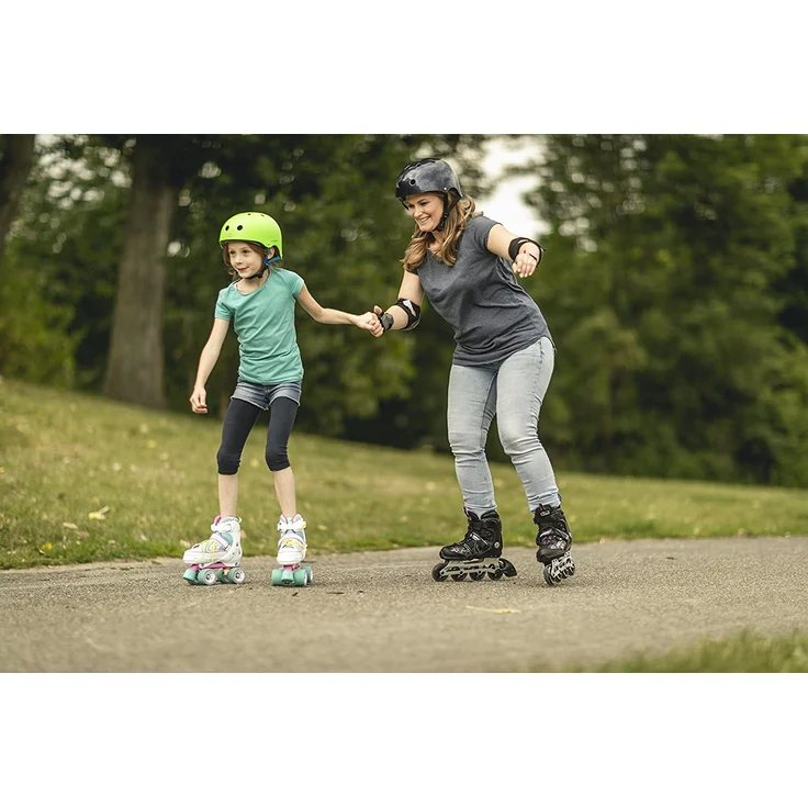 HUDORA Rollschuhe Kinder Mädchen Skate Wonders - verstellbar, Roller-Skates, Disco-Roller, Gr. 32-35, 22037 – Bild 3