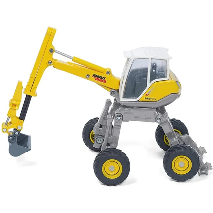 SIKU 3548, Menzi Muck Schreitbagger, 1:50, Metall/Kunststoff, Gelb, Verstellbares Fahrwerk – Bild 3