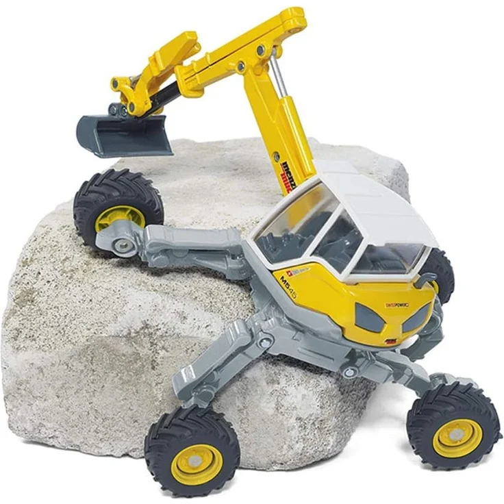 SIKU 3548, Menzi Muck Schreitbagger, 1:50, Metall/Kunststoff, Gelb, Verstellbares Fahrwerk – Bild 4