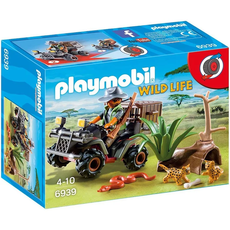 PLAYMOBIL Wild Life 6939 Wilderer mit Quad, Ab 4 Jahren – Bild 1