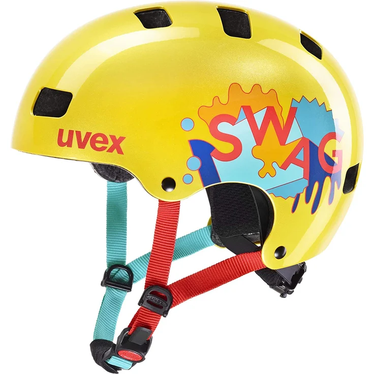 Uvex Unisex Jugend, kid 3 Fahrradhelm, yellow, 55-58 cm – Bild 1