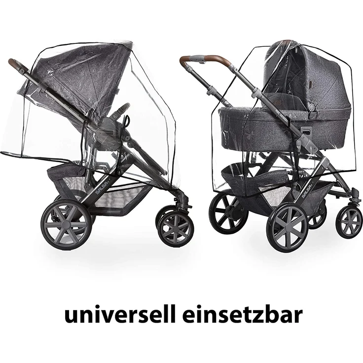 ABC Design Kinderwagen Regenschutz - für alle Kinderwagen universal verwendbar, passend für Babywanne und Sportsitz, windsicher, mit guter Luftzirkulation, einfaches Handling – Bild 7