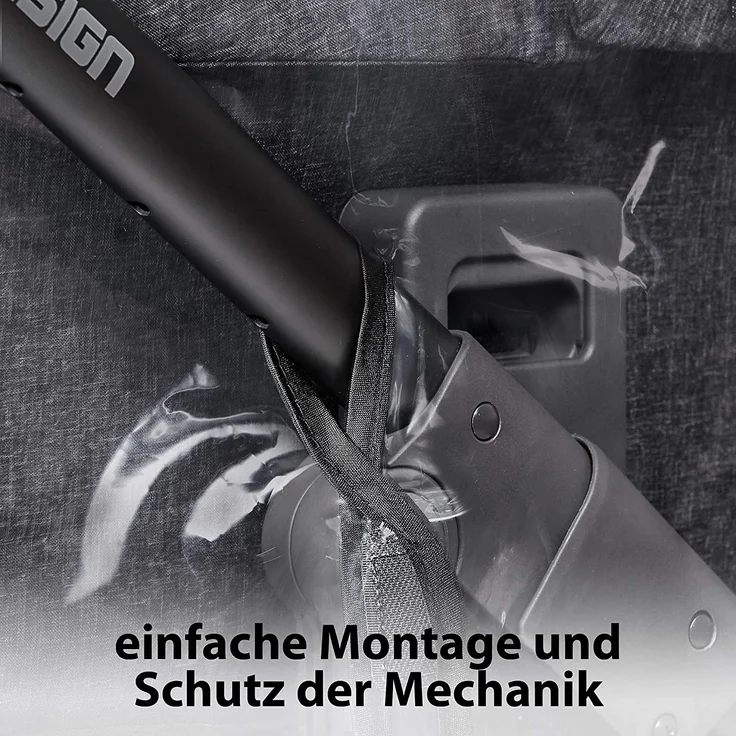 ABC Design Kinderwagen Regenschutz - für alle Kinderwagen universal verwendbar, passend für Babywanne und Sportsitz, windsicher, mit guter Luftzirkulation, einfaches Handling – Bild 5