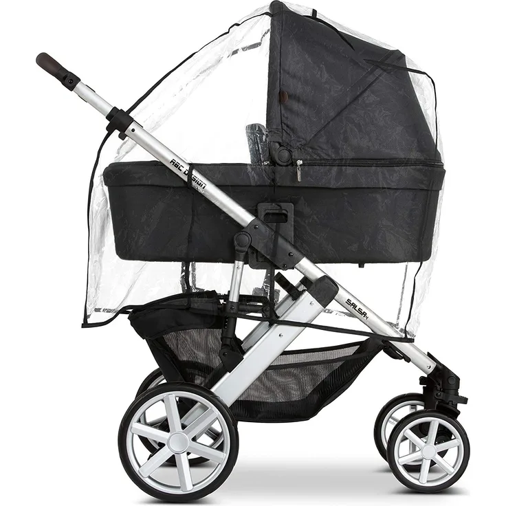 ABC Design Kinderwagen Regenschutz - für alle Kinderwagen universal verwendbar, passend für Babywanne und Sportsitz, windsicher, schadstofffrei, mit guter Luftzirkulation, einfaches Handling