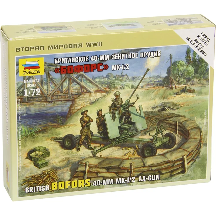 Zvezda British Bofors 40mm Mk-2 AA-Gun 1:72 (6170) – Bild 2