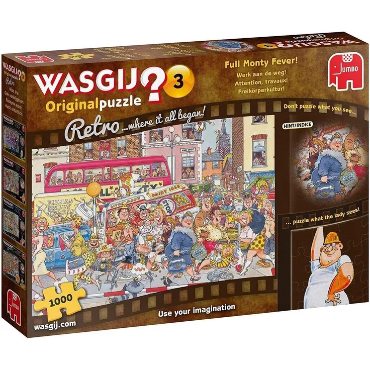 Jumbo Spiele JUM19167 - Wasgij Retro Original 3 Puzzle (1000 Teile)