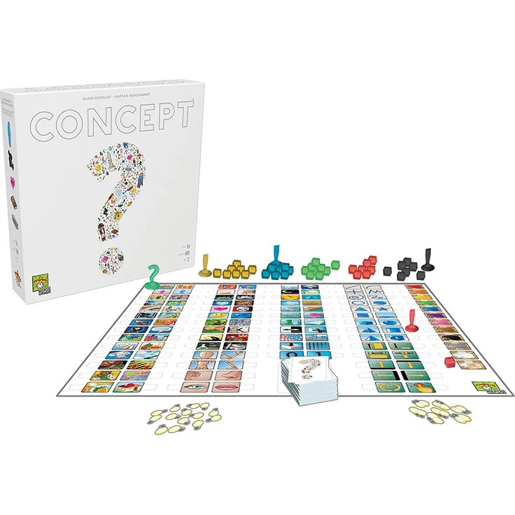 Repos Production-Concept – Hunderte von Gegenständen, Figuren und Titeln durch Kombination von universellen Symbolen – Brettspiel in Spanien, Weiß (CON01ES) – Bild 3