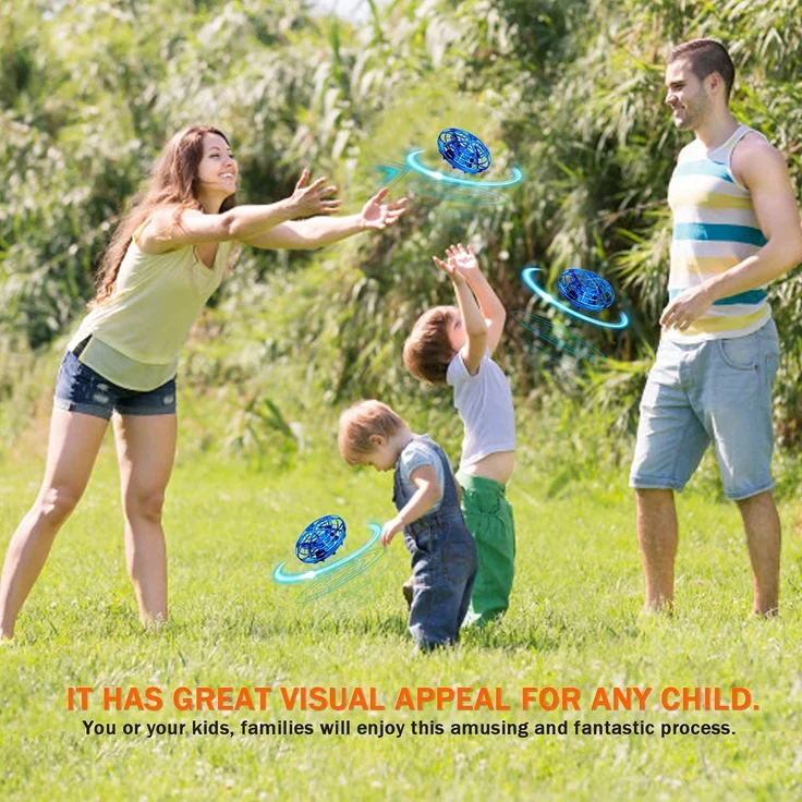 ShinePick UFO Mini Drohne, Kinder Spielzeug Handsensor Quadcopter Infrarot-Induktions-Flying Ball Fliegendes Spielzeug Geschenke für Jungen Mädchen Indoor Outdoor Fliegender Ball – Bild 6