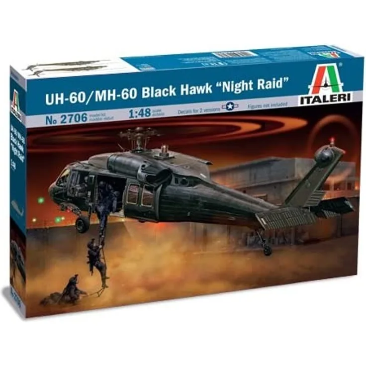 ITALERI 510002706 1:48 UH-60A Black Hawk "Night Raid"