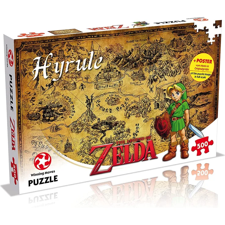 Winning Moves Zelda Hyrule Field Karte 500 Stück Puzzle