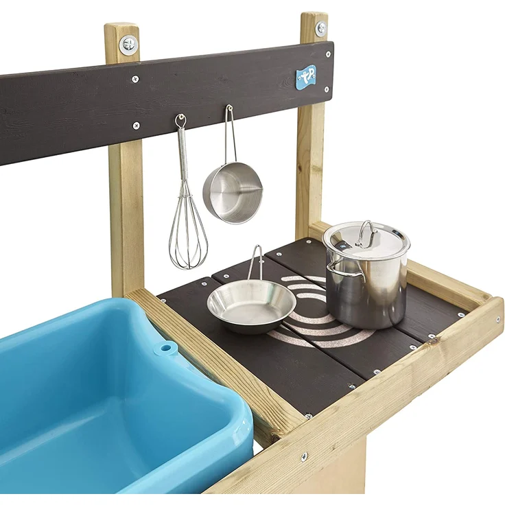 TP Toys Holz Matschküche Mops Deluxe | Wandmodul | Natur | 36x81x56 cm – Bild 4