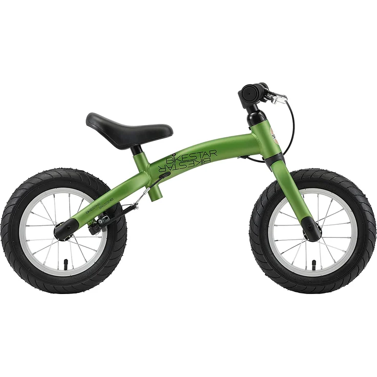 BIKESTAR Laufrad Laufrad mit Seitenständer und Bremse für Kinder ab 3 Jahren | 12 Zoll Sport Edition | Grün – Bild 4