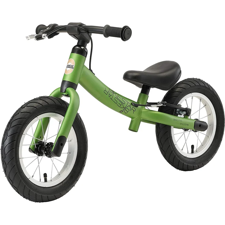 BIKESTAR Laufrad Laufrad mit Seitenständer und Bremse für Kinder ab 3 Jahren | 12 Zoll Sport Edition | Grün – Bild 7