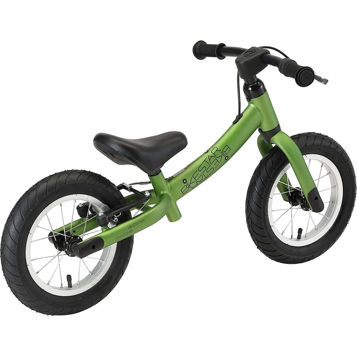 BIKESTAR Laufrad Laufrad mit Seitenständer und Bremse für Kinder ab 3 Jahren | 12 Zoll Sport Edition | Grün – Bild 5