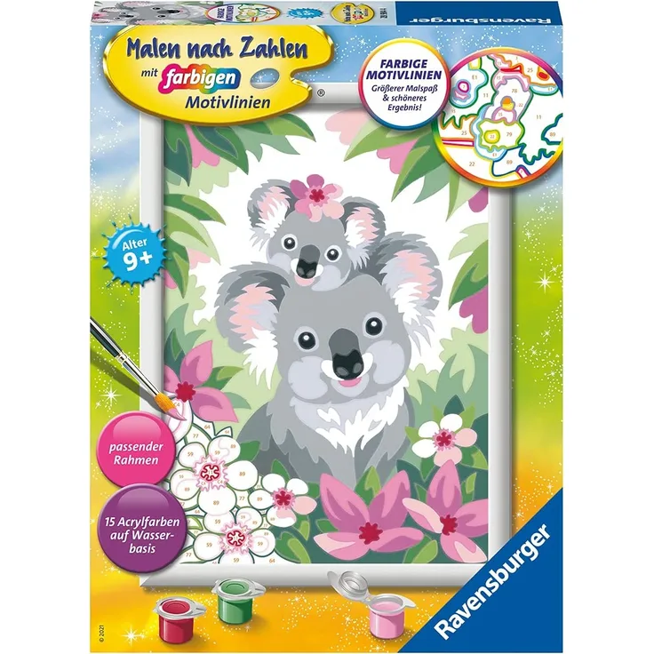 Ravensburger Malen nach Zahlen Malset Süße Koalas