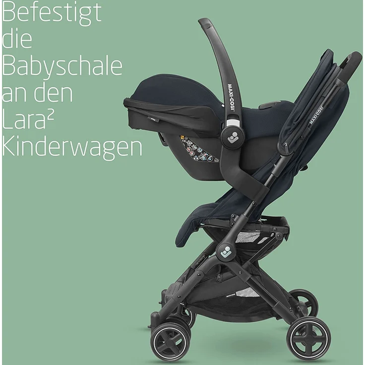 Maxi-Cosi Lara² Autositzadapter für Maxi-Cosi Lara² Kinderwagen, leicht, kompakt, 0 Monate bis 4 Jahre, 0-22 kg – Bild 2