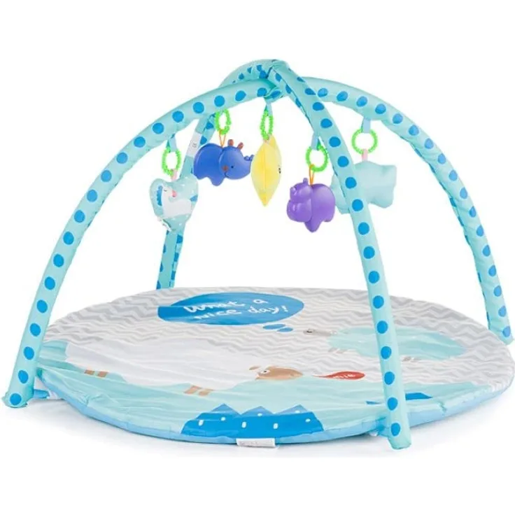 Chipolino Spielbogen Schaf Krabbeldecke, mit 5 abnehmbaren Spielzeugen blau